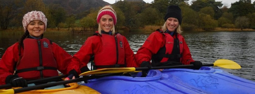 Autumn in The Lake District.   Our kayaks won't frustrate you by sending you around in circles.  Kayaking lets you develop that confidence and can do attitude whilst learning kayaking skills which will last much longer than your holiday.